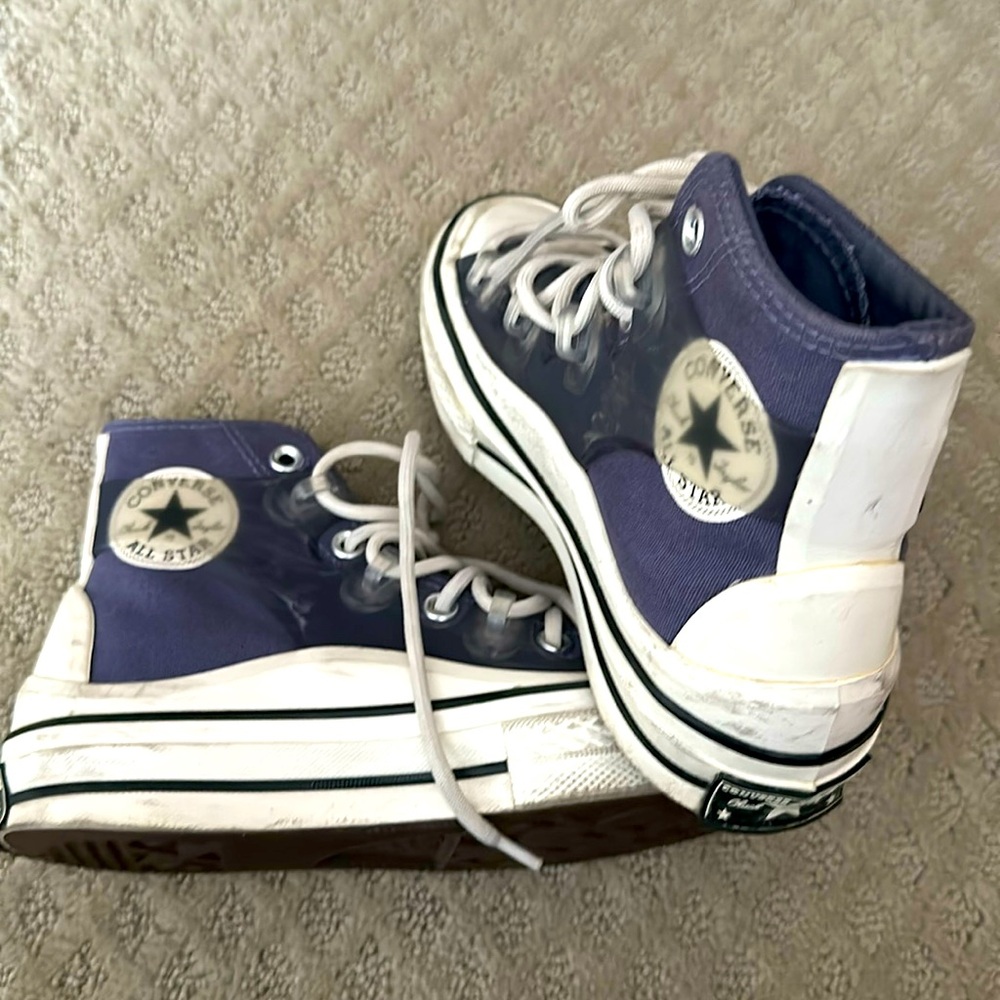 Converse Chuck Taylor All Star High Top Lace Up Sneakers, Denim Blue